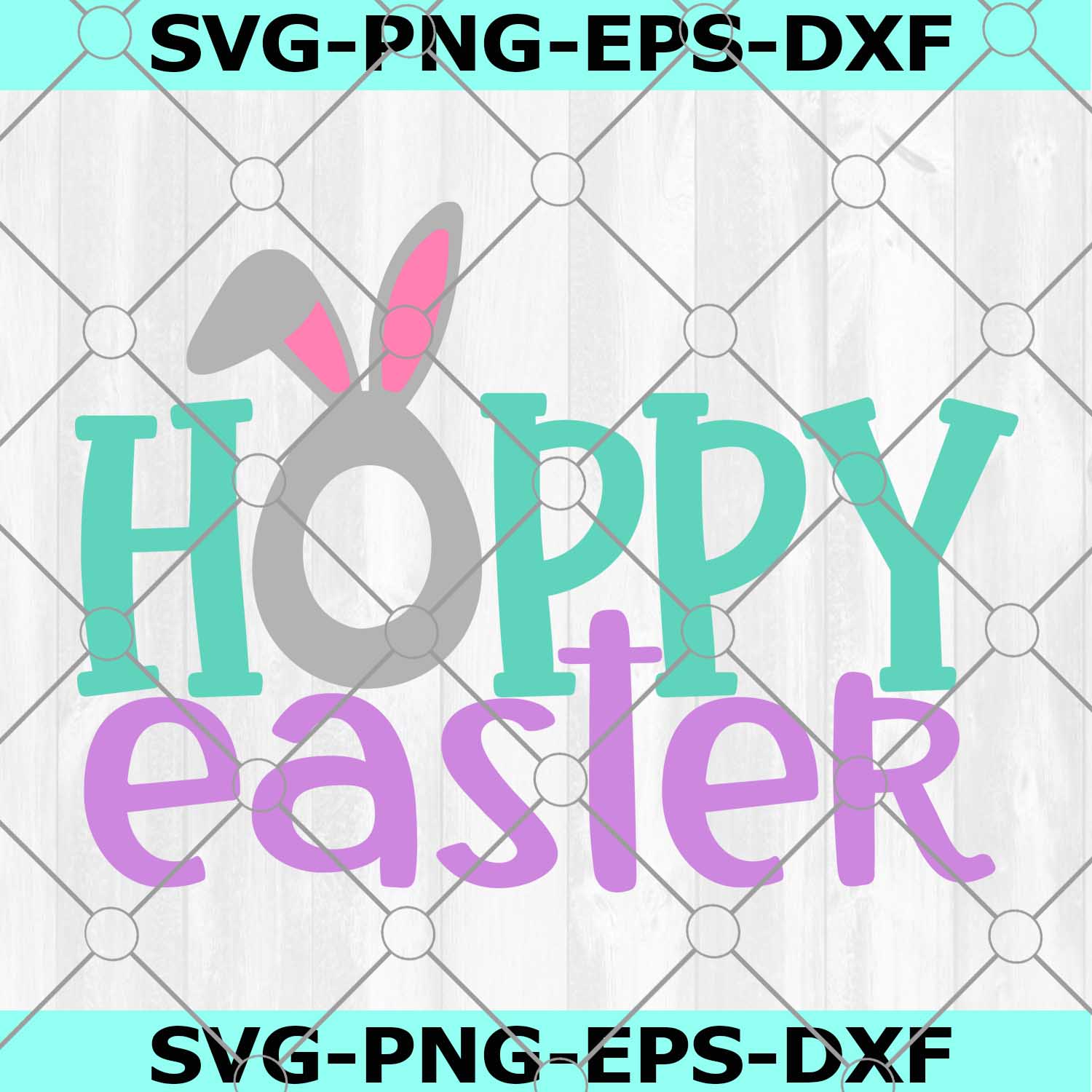 Hoppy Easter Svg, Cute Easter Bunny, Happy Easter Svg, Kids Easter Svg