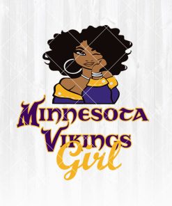 Minnesota Vikings Girl svg  - NFL Team Girl Svg -Football Team Svg - Football Svg NFL Svg - Digital Download 
