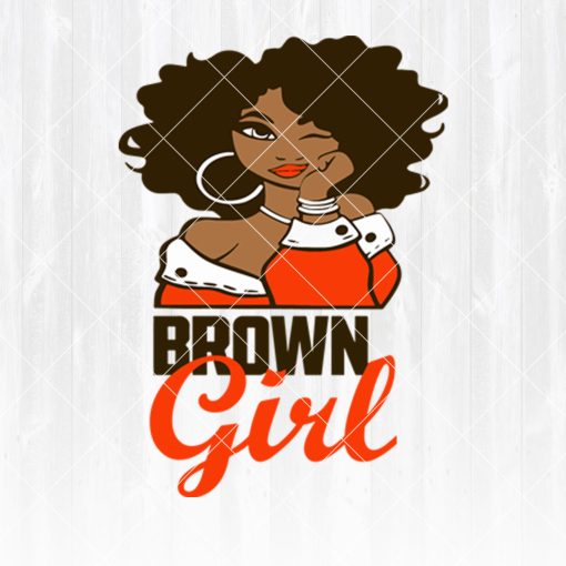 Cleveland Browns Girl svg  - Cleveland Browns Girl - NFL Team Girl Svg -Football Team Svg - Football Svg NFL Svg - Digital Download 