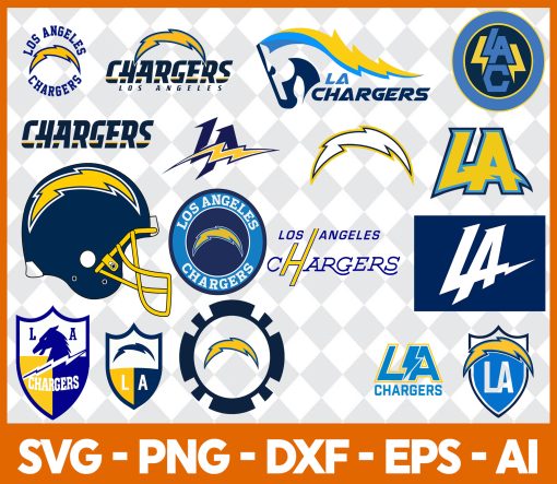 Los Angeles Chargers  NFL Svg - Los Angeles Chargers  NFL -NFL Svg - Bundle NFL Svg - National Football League Svg  - Digital Download 