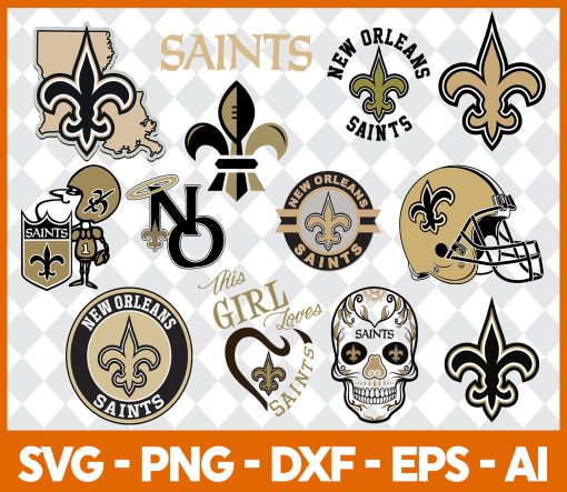 New Orleans Saints NFL Svg - New Orleans Saints NFL -NFL Svg - Bundle NFL Svg - National Football League Svg  - Digital Download 