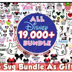 Bundle Disney Svg - Bundle Disney - Mouse  MickeySVg -  Princess Svg Pack- Castle Bundle SVg -  Fairy Bundle, Cartoons svg Bundle - Family Squad Vacation SVg