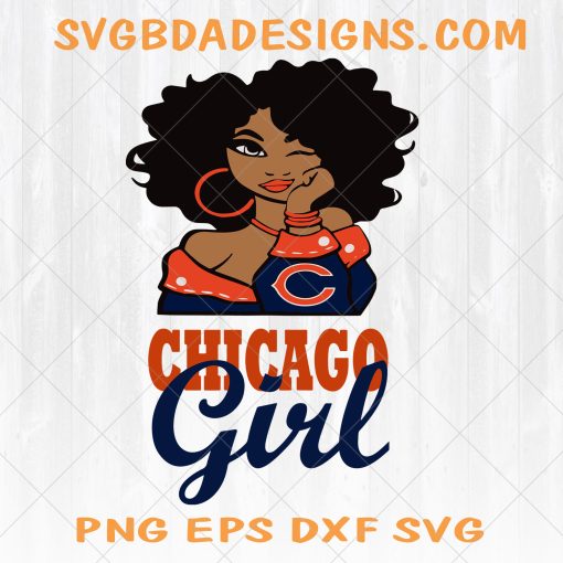 Chicago bears Girl svg  -Chicago bears Girl - NFL Team Girl Svg -Football Team Svg - Football Svg NFL Svg - Digital Download 