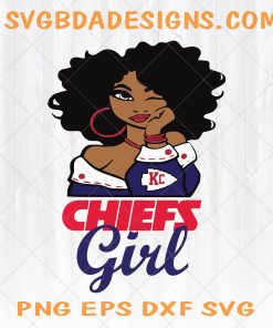 Kansas City Chiefs Girl svg  - Kansas City Chiefs Girl - NFL Team Girl Svg -Football Team Svg - Football Svg NFL Svg - Digital Download 