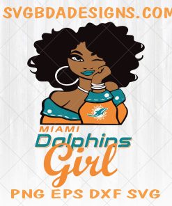 Miami Dolphins Girl svg  - Miami Dolphins Girl - NFL Team Girl Svg -Football Team Svg - Football Svg NFL Svg - Digital Download 