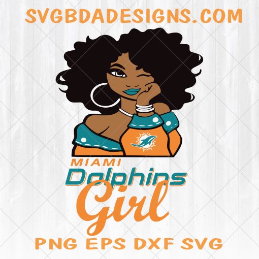 Miami Dolphins Girl svg  - Miami Dolphins Girl - NFL Team Girl Svg -Football Team Svg - Football Svg NFL Svg - Digital Download 