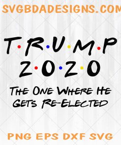 Trump 2020 The One Where He Gets Re-Elected Svg -Trump Svg - Donal Trump Svg