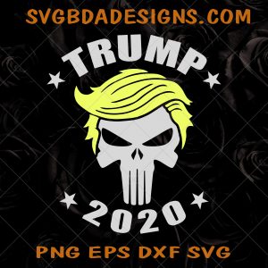 Trump Hair Merica 2020 svg  -  Flag Design Election 2020 - Cricut - Silhouette - Digital Download  