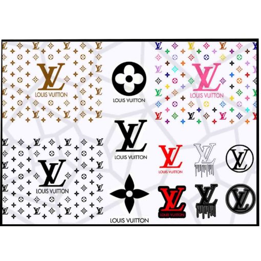 Brand Louis Vuitton Svg - Brand Louis Vuitton - LV Bundle -  Brand Logo Svg -  Louis Vuitton Pattern - Cricut File SVG- Digital Download