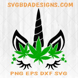 Unicorn Cannabis Svg, Leaf of Life Svg, Weed Unicorn Svg, Medical Unicorn Svg, Marijuana Svg , Cricut File, Silhouette file