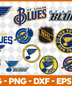 ST. LOUIS BLUES  NHL SVG ,SVG Files For Silhouette, Files For Cricut, SVG, DXF, EPS, PNG Instant Download