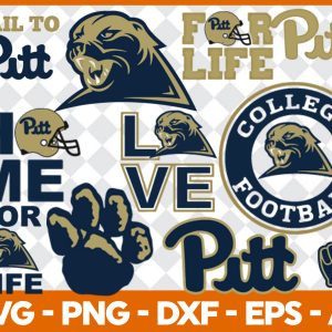 Pittsburgh Panthers SVG,SVG Files For Silhouette, Files For Cricut, SVG, DXF, EPS, PNG Instant Download