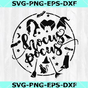 Hocus Pocus SVG, Halloween SVG, Horror Film Svg, DXF, EPS, PNG, Instant Download