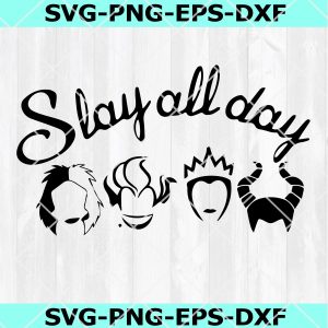Slay All Day Svg, Halloween  SVG, DXF, EPS, PNG, Instant Download