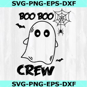 Boo Boo Crew Svg, Ghost Svg, Halloween  Svg Png Eps Dxf, Instant Download