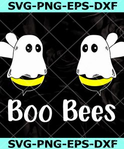Boo Bees Svg, Ghost Svg, Halloween  Svg Png Eps Dxf, Instant Download