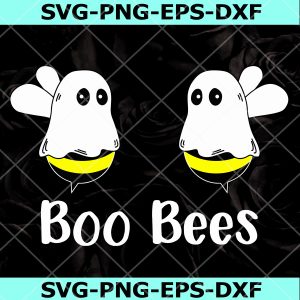 Boo Bees Svg, Ghost Svg, Halloween  Svg Png Eps Dxf, Instant Download
