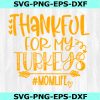 Thankful for my little turkey Svg- Thanksgiving SVG- Thankful for my little turkey - mommy and me Svg Png Eps Dxf, Instant Download