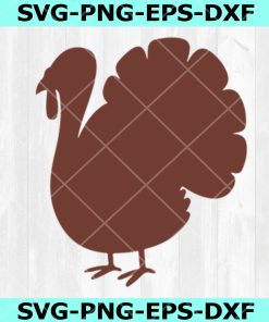Turkey SVG Cutting File,Thanksgiving Svg, Png Eps Dxf, Instant Download