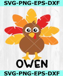 Boy Turkey Svg, Thanksgiving Svg Dxf Eps Png, Fall Cut Files, Boys Monogram Svg, Png Eps Dxf, Instant Download
