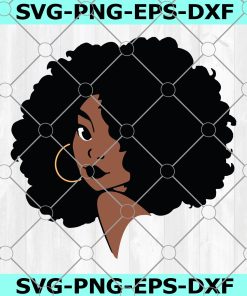 Black Woman svg , Afro Woman svg , svg cutting file, eps, dxf, png, silhouette file