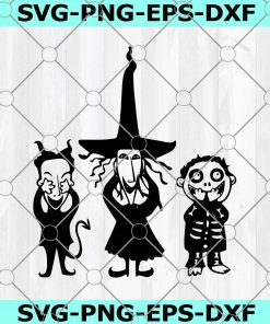The Nightmare Before Christmas Svg, Lock Shock & Barrel, Witch, Skeleton, Dracular, Disney Halloween, Svg files for Cricut and Silhouette