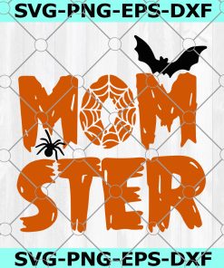 Momster Svg, Digital Cut File , Halloween SVG,Silhouette Cameo , Cricut Design Space