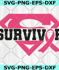 Survivor svg, SVG, Eps, Png, breast cancer svg, cancer svg, cancer ribbon svg, cancer survivor svg, ribbon svg, wonder woman svg, superwoman svg