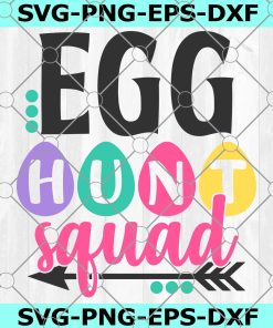 Egg Hunting Squad Easter SVG jpg dxf png eps cutting file design, Silhouette Cameo Cricut, baby, boy or girl Easter svg