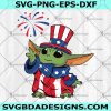 4th of July Baby Yoda Svg - 4th of July Baby Yoda - Patriotic Baby Yoda Svg - Independence Day Svg - USA Svg - America Svg - Digital Download