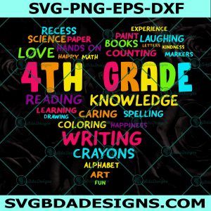 4th Grade Definition SVG, 4th Grade Svg, Fourth Grade Team Kids, Back To School Svg, First Day Of School Svg Cricut  , Digital Download