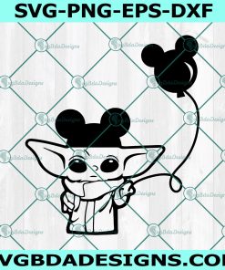 Baby Yoda  Mickey Ears Svg, Baby Yoda  Mickey Ears, The Child svg, Mandalorian baby svg, Star Wars svg, Cricut, Digital Download