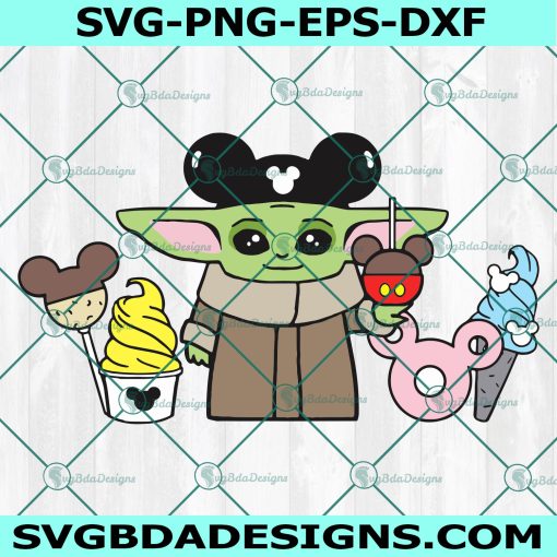 Baby Yoda ears Disney snacks, Disneyland , Star Wars The Mandalorian, Cricut, Digital Download