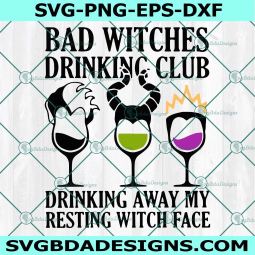 Bad Witches Drinking Club Svg, Bad Witches Drinking Club .Halloween Svg, Cricut, Digital Download