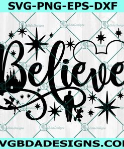 Believe in Magic svg, Mickey mouse svg, Mickey Head svg, castle svg