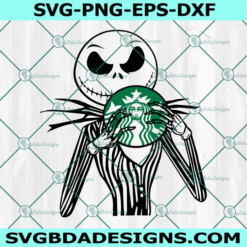Jack Skellington Starbucks SVG, Nightmare Before Christmas Svg