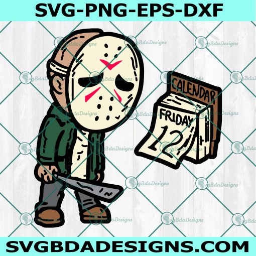 Jason Voorhees Friday the 12th Svg, Jason Voorhees SVG, Halloween Svg, Scary svg, Horror Movie Killers Svg, Cricut, Digital Download