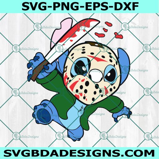 Stitch Jason Voorhees Svg, Stitch Jason Voorhees, Horror Character Svg, Friday the 13th svg , Halloween Svg, Cricut, Digital Download