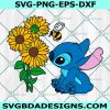 Stitch Sunflowers Svg, Stitch Sunflowers, Stitch Svg, Disney svg, Christmas Svg, Cricut, Digital Download