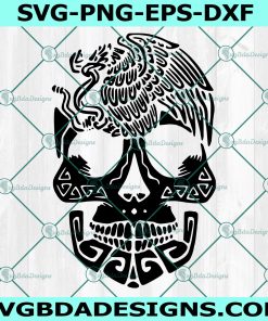 Mexican skull SVG, day of the dead svg, dia de los muertos svg