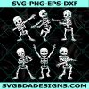 Dancing Skeletons Dance Challenge SVG, Halloween Svg, Halloween Skeleton Svg, Cricut, Digital Download 
