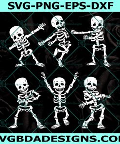 Dancing Skeletons Dance Challenge SVG, Halloween Skeleton Svg