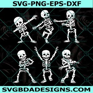 Dancing Skeletons Dance Challenge SVG, Halloween Skeleton Svg