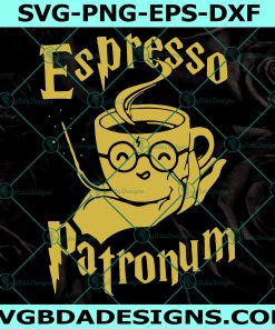 Espresso Patronum SVG, Harry Potter and Coffee Lovers Svg