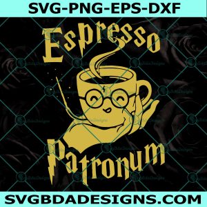 Espresso Patronum SVG, Harry Potter and Coffee Lovers Svg