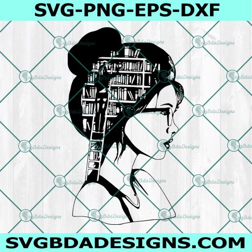 Girl Who Loves Books SVG, Girl with Glasses svg, A Well Read Woman SVG, Cricut, Digital Download