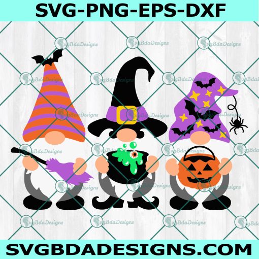 Halloween Gnomes svg, Happy Halloween svg, Witch svg, Boo svg, Cricut, Digital Download
