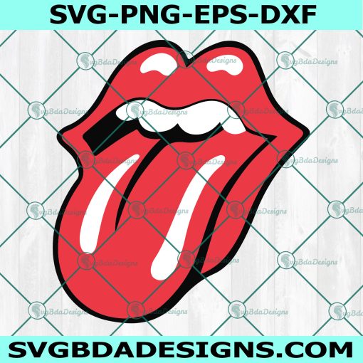 Lips Tongue Logo Emblem Svg, Mouth Tongue Lips Svg, Sexy Lips Svg, Lips TongueSVG, Cricut, Digital Download