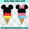 Mickey Mouse Ice Cream, Mickey Mouse svg, Minnie Mouse Ice Cream svg, Minnie Mouse svg, Disney Snacks, Cricut, Digital Download
