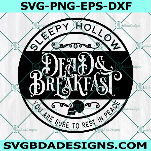 Sleepy Hollow and Dead Breakfast Svg, Halloween svg, Sleepy Hollow Svg, Witches Svg, Cricut, Digital Download 